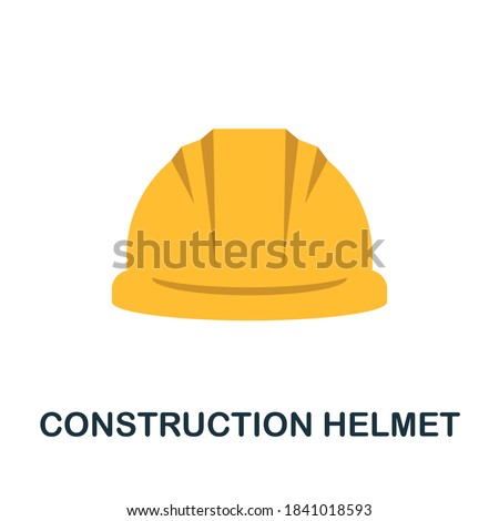 Construction Helmet icon. Simple element from construction collection. Creative Construction Helmet icon for web design, templates, infographics and more