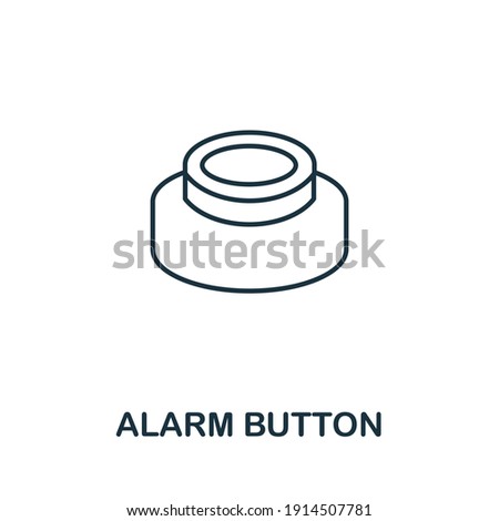 Alarm Button icon. Simple element from digital health collection. Creative Alarm Button icon for web design, templates, infographics and more