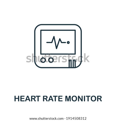Heart Rate Monitor icon. Simple element from digital health collection. Creative Heart Rate Monitor icon for web design, templates, infographics and more