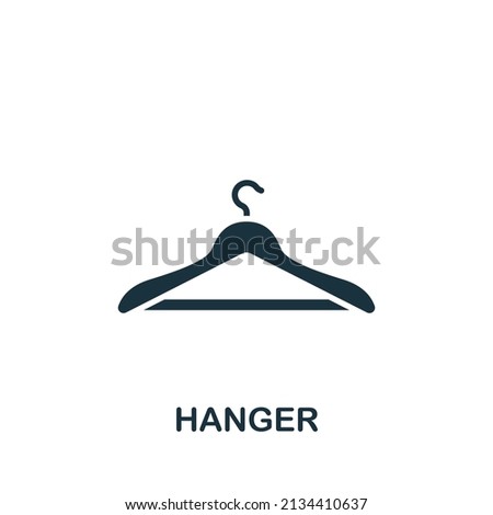 Hanger icon. Monochrome simple Hanger icon for templates, web design and infographics