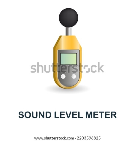 Sound Level Meter icon. 3d illustration from measuring collection. Creative Sound Level Meter 3d icon for web design, templates, infographics and more