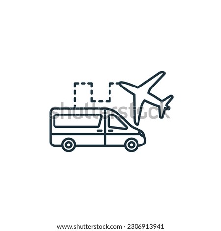 Airport shuttle icon. Monochrome simple sign from airport elements collection. Airport shuttle icon for logo, templates, web design and infographics.