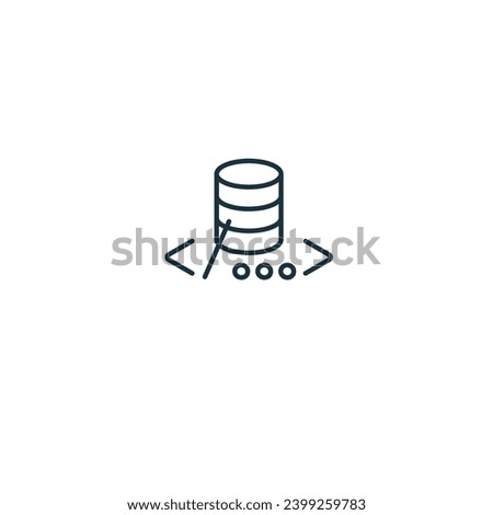 SQL icon. Monochrome simple sign from data analytics collection. SQL icon for logo, templates, web design and infographics.