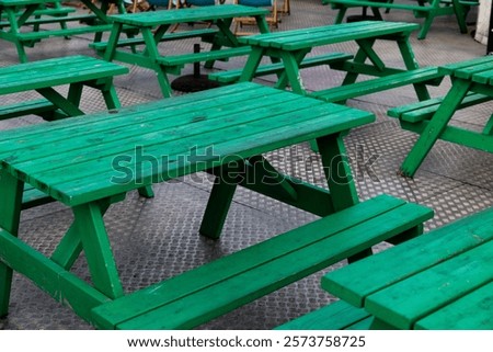 Similar – Foto Bild Sitzgruppe Bank Tisch Baum