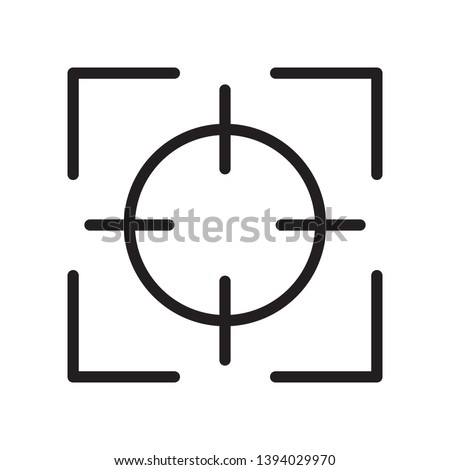 Focus icon in trendy outline style design. Vector graphic illustration. Suitable for website design, logo, app, and ui. Editable vector stroke. Pixel perfect. EPS 10.