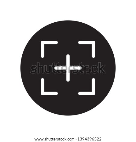 Focus icon in trendy flat style design. Vector graphic illustration. Suitable for website design, logo, app, and ui. Vector file. Pixel perfect. EPS 10.