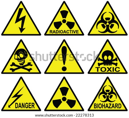 Danger Signs Collection - Vector - 22278313 : Shutterstock