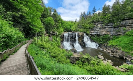 Image, Stock Photo Hiking in the Blackwater Valley