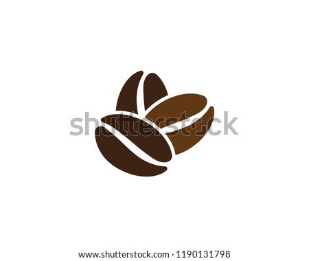 vector coffee beans icon 