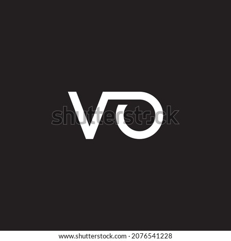 VO letter logo vector icon illustration design 