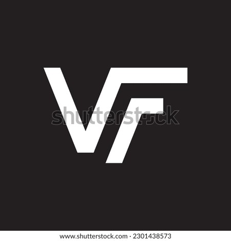 initial vf letter logo vector icon illustration design