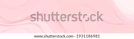 Abstract light, pink background with lines and layers. Profile header, site header. Vector design, illustration	
