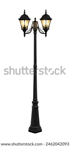 Image, Stock Photo Two street lamps | Neighbourhoods