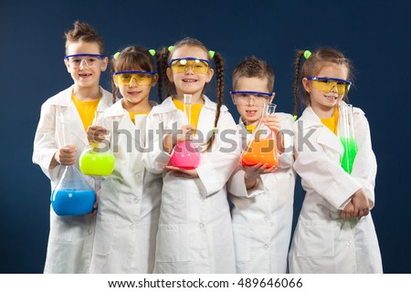 Similar – Image, Stock Photo crazy scientific child