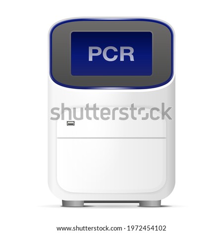 PCR machine or DNA amplifier - thermocycler laboratory apparatus used to rapid test and diagnostics