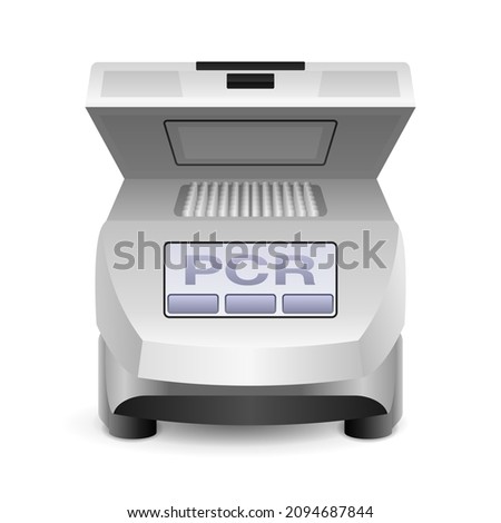 PCR machine or DNA amplifier for rapid test and diagnostics - thermocycler laboratory apparatus 