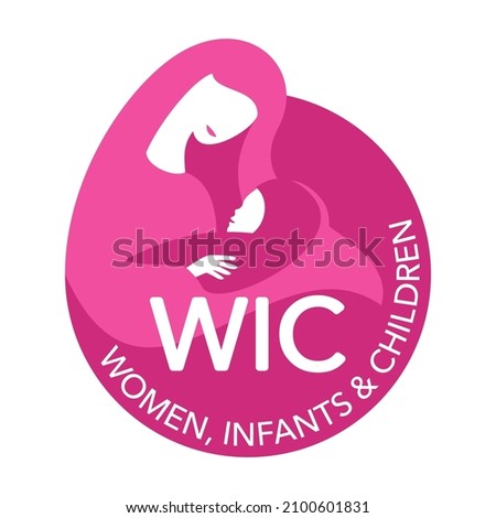 Emblem for WIC recommended nutrition - Special Supplemental Program for Women, Infants, and Children Zdjęcia stock © 