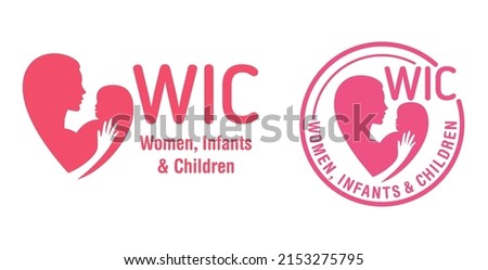 Emblem for WIC nutrition - Special Supplemental Program for Women, Infants, and Children Zdjęcia stock © 