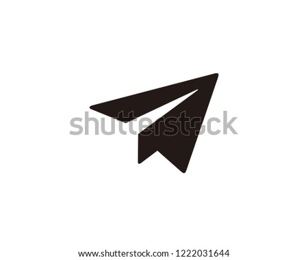 Paper plane send icon sign symbol