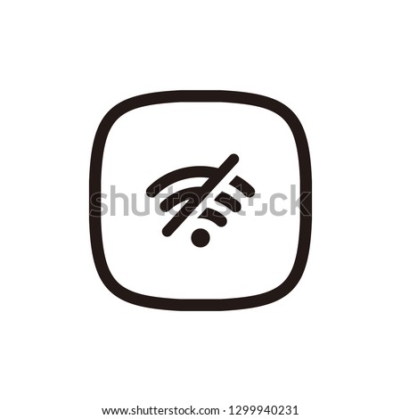 No wifi icon sign symbol