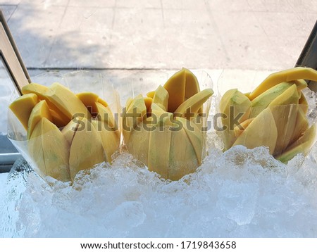 Similar – Image, Stock Photo Fresh fish packed behind cling film