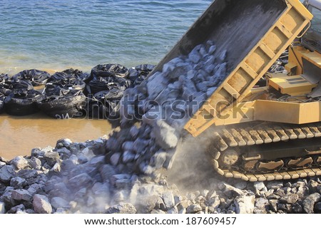 Construction machinery for coastal construction