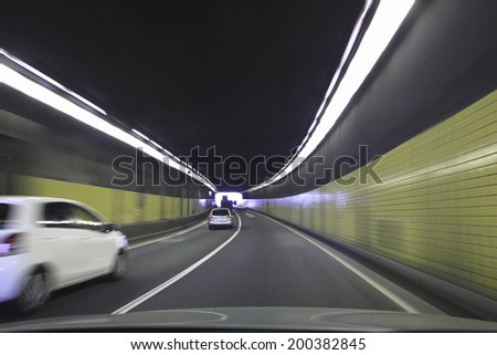 An Image of Running Car