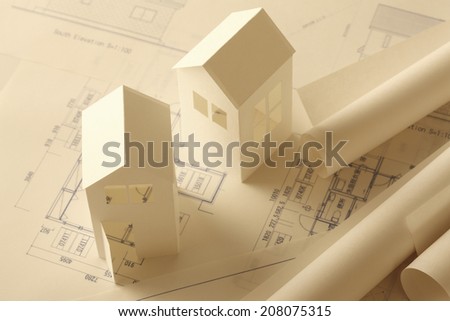 Design Drawing And Papercraft House