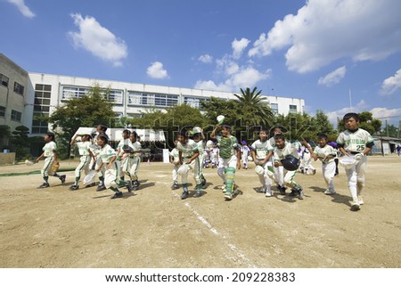 An Image of A Baseball Team
