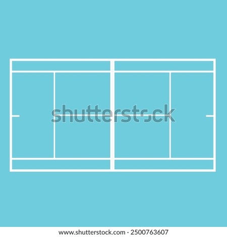 Similar – Image, Stock Photo Paddle tennis objects and court.