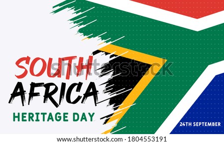 Heritage Day in South Africa. Public holiday celebrated on 24 September. On this day, South Africans are encouraged to celebrate their culture and the diversity of their beliefs and traditions. Vector
