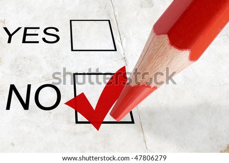 concept for voting. check-box \