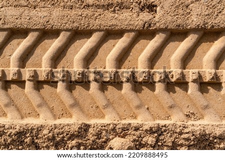 Similar – Image, Stock Photo Tire tracks in sand on beach