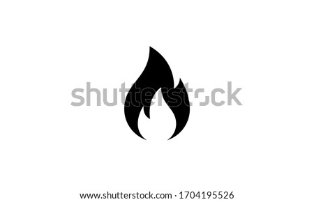 Fire sign. Fire flame icon isolated on white background. Vector illustration 