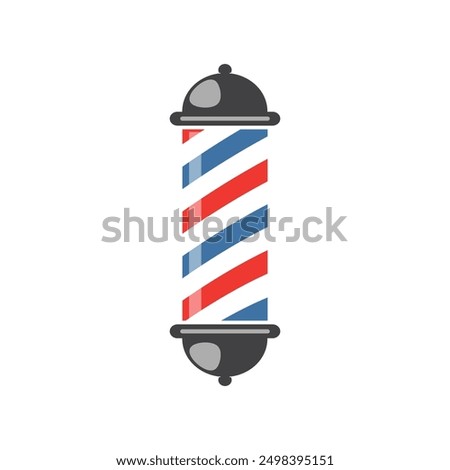 Barber pole icon, Classic barber shop pole icon Isolated on white background	