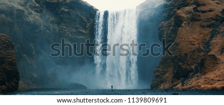 Similar – Image, Stock Photo waterfall of a natural park