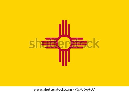 New Mexico State Flag vector.