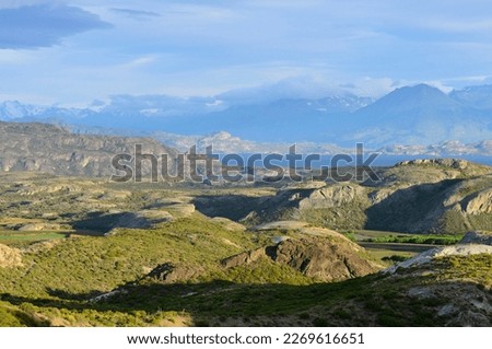 Similar – Image, Stock Photo Landscape Near General Carrera Lake, Chile