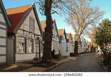 Similar – Image, Stock Photo Deserted beach in Warnemünde