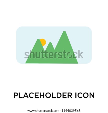 Placeholder icon vector isolated on white background for your web and mobile app design, Placeholder logo concept