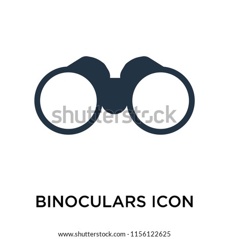 Binoculars icon vector isolated on white background, Binoculars transparent sign