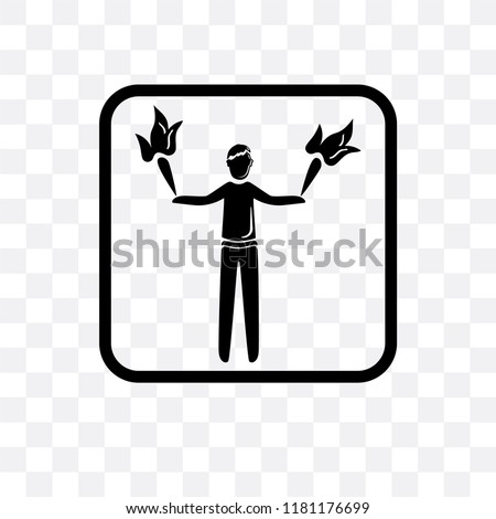 Acrobat vector icon isolated on transparent background, Acrobat logo concept