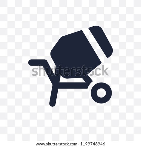 cement mixers transparent icon. cement mixers symbol design from Construction collection. Simple element vector illustration on transparent background.