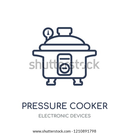 pressure cooker icon. pressure cooker linear symbol design from Electronic devices collection.