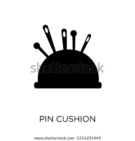 Pin cushion icon. Pin cushion symbol design from Sew collection. Simple element vector illustration on white background.