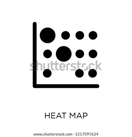 Heat Map icon. Heat Map symbol design from Maps and locations collection. Simple element vector illustration on white background.