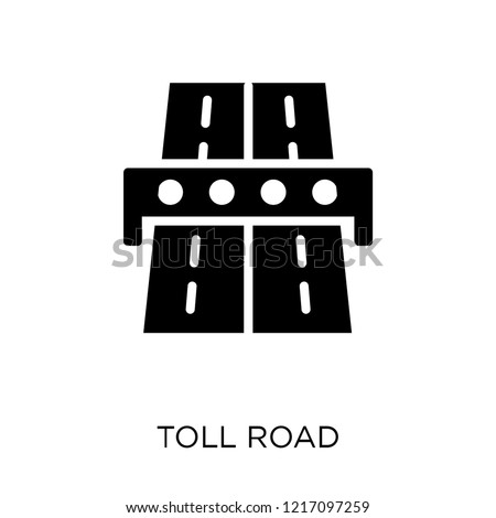 Toll road icon. Toll road symbol design from Maps and locations collection. Simple element vector illustration on white background.