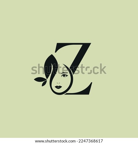 Vector Illustration of Monogram Beauty logo letter Z