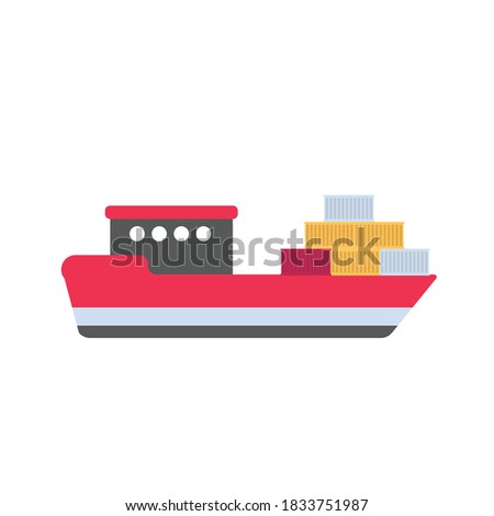 Freight ships are used to help economic activities