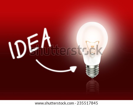 Bulb Lamp Energy Light red Idea Background Idea